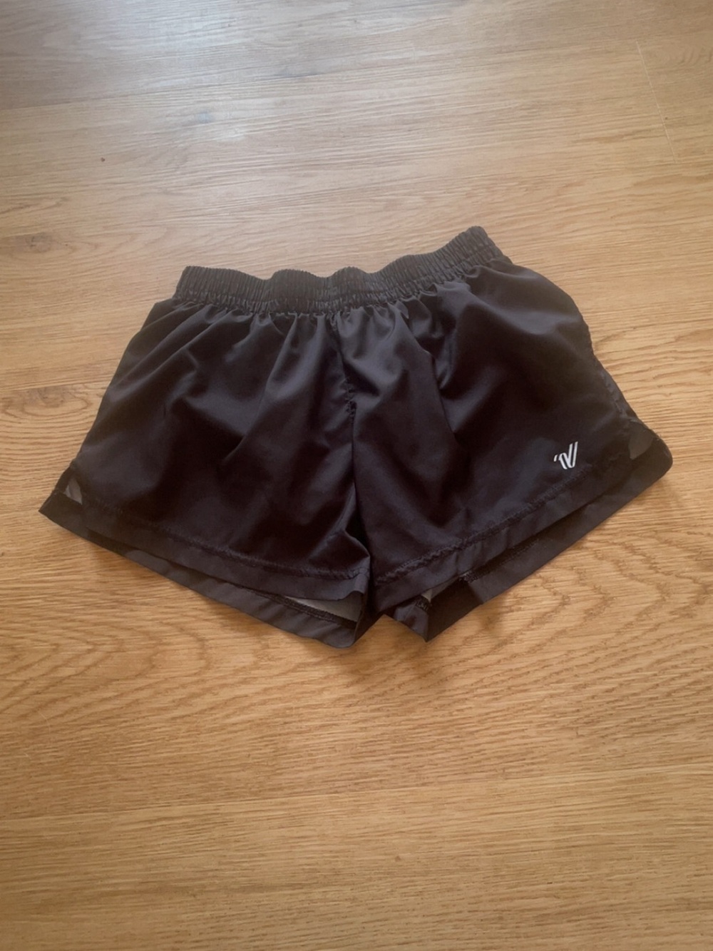 Varsity Spirit Black Athletic Shorts with Subtle Logo